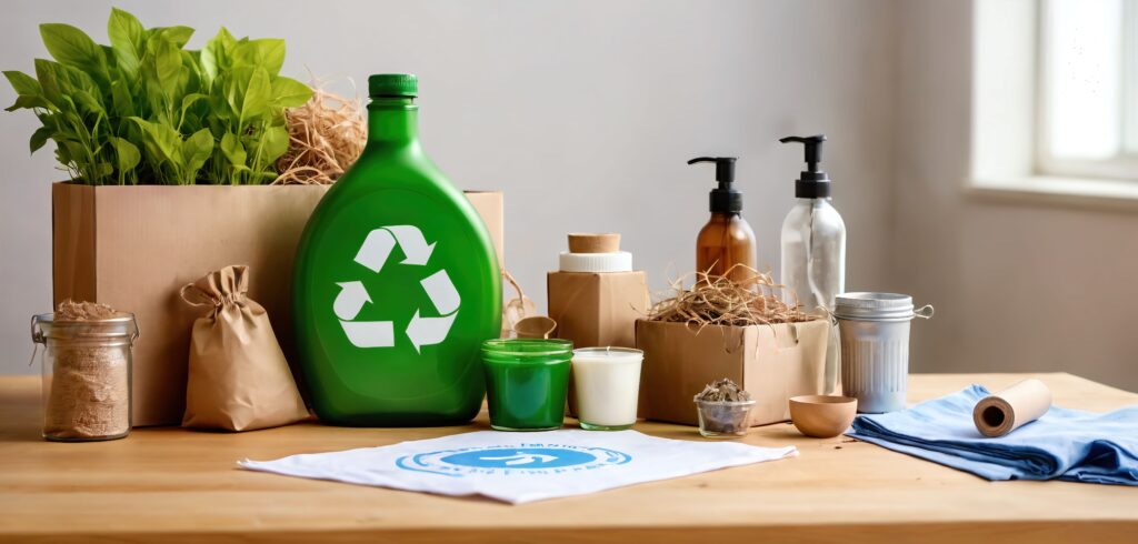 Ökologisch verträgliche Produkte, die im Rahmen einer Kreislaufwirtschaft ressourcenschonend recycelt, wiederverwendet und weiterverarbeitet werden können